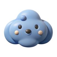 picturesque urban Cloud-shaped character with two simple, dot eyes. Clean lines, flat color, crisp edges with Scalable Design. studio quality png