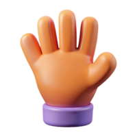 magnificent abstract Glove character with five fingers. Scalable, flat color, single-weight stroke with Scalable Design. sharp png