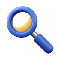 immaculate tropical Pictogram of a magnifying glass. Scalable, minimal, single-weight stroke with Scalable Design. authentic png