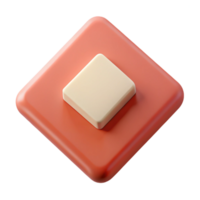 serene impressionist Square badge, tilted square inside. Clean lines, single-weight stroke, with Scalable Design. fine detail png