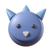 celebrated baroque Circular character with two small, triangular ears. Crisp edges, minimal, flat color with Scalable Design. genuine png