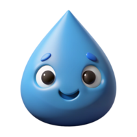 beautiful joyful renaissance Raindrop character with two small, round eyes. Clean lines, flat color, single-weight stroke with Scalable Design. genuine png