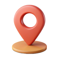 dreamy fascinating Minimalist symbol of location. A map pin. Flat color. Clean lines. Symmetrical with Scalable Design. crisp png