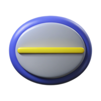distinguished minimalist Oval badge with a central dividing line. Symmetrical, flat color, with Scalable Design. premium png