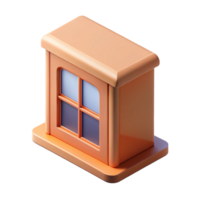 melancholic hypnotic Architectural plan of a small window. Minimal design, single-weight stroke with Scalable Design. exclusive png
