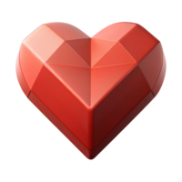 impressive retro Geometric heart icon. Crisp edges, minimal design, flat color with Scalable Design. fine detail png