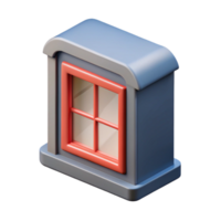 elegant romantic organic Architectural plan of a small window. Minimal design, single-weight stroke with Scalable Design. premium png