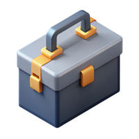 gorgeous gothic Geometric isometric toolbox with sharp edges and a gray color with Scalable Design. professional png