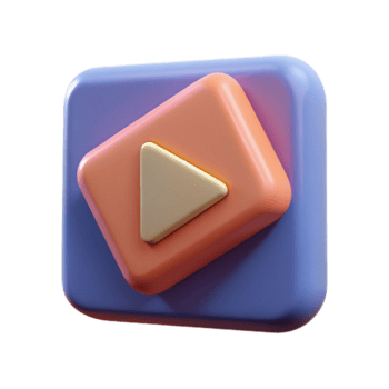 distinctive retro Play button pictogram. Symmetrical, geometric, flat color with Scalable Design. high resolution png