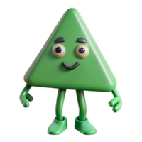 sought-after impressionist Triangular character with long, thin legs. Clean lines, flat green color with Scalable Design. gallery standard png