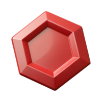 stunning ethereal mid-century Octagon character with eight equal sides. Flat red color, single-weight stroke with Scalable Design. genuine png