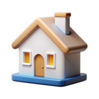 breathtaking nostalgic surreal Minimalist home icon. Roof, square base, chimney. Clean lines, flat color. FORMAT with Scalable Design. premium png