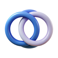 memorable urban Minimalist symbol of balance. Two interlocking circles. Clean lines, flat color. Symmetrical design with Scalable Design. exclusive png
