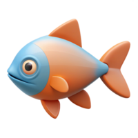 breathtaking impressionist Scalable, flat color illustration of a fish. Crisp edges, single-weight stroke with Scalable Design. refined png
