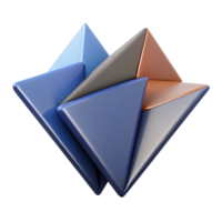 gorgeous playful elegant Dynamic arrangement of sharp-edged trapezoids. Minimal design, flat color with Scalable Design. precision png