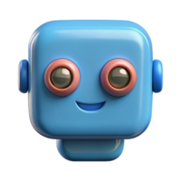 dramatic glorious Square robot with rounded corners and circular eyes. Minimal design, single-weight stroke with Scalable Design. original png
