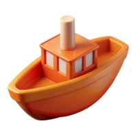 gorgeous standout Scalable flat color illustration of a boat. Crisp edges, single-weight stroke with Scalable Design. png