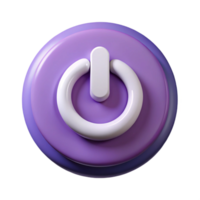 harmonious exquisite A symmetrical, scalable power button icon. Flat color, clean lines with Scalable Design. authentic png