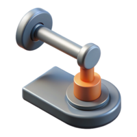 bold spectacular Technical illustration of a lever. Minimal, single-weight stroke, with Scalable Design. authentic png