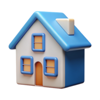magnificent minimalist House shaped character with square windows, triangular roof. Crisp edges, minimal, flat color with Scalable Design. 4K png