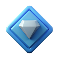 enchanting tranquil surreal Diamond-shaped badge with a central dot. Geometric, clean lines, with Scalable Design. masterfully captured png