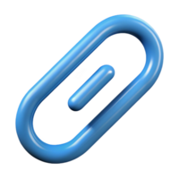 impressive art deco Paperclip with a looped shape. Crisp edges, flat color, with Scalable Design. 8K png