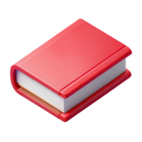 majestoso nórdico plano cor isométrico fechadas livro com limpar \ limpo linhas e uma vermelho cobrir com escalável Projeto. impecável png