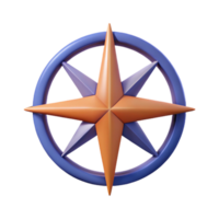 extraordinary coveted Minimalist symbol of direction. A compass rose. Flat color. Clean lines. Symmetrical with Scalable Design. png