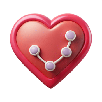 cativante tradicional estilizado coração ícone. amor e conexão. limpar \ limpo linhas, plano cor. simétrico com escalável Projeto. impecável png