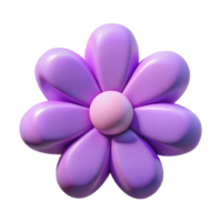 exceptional gothic Flower with five rounded petals. Symmetrical, flat color, with Scalable Design. refined png