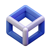 gorgeous artistic Minimal geometric logo with intersecting squares. Flat color, crisp edges with Scalable Design. masterfully captured png