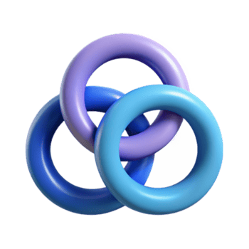 obefläckad lugna industriell tre förregling cirklar representerar förbindelse. rena rader, platt Färg, minimal design med skalbar design. premie png