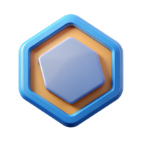 immaculate joyful nordic Hexagonal badge with a thin border. Clean lines, scalable, minimal with Scalable Design. flawless png