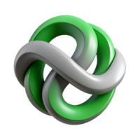 enchanting coveted Interlocking wave shapes, green and grey. Flat color, clean lines. with Scalable Design. png