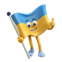 dazzling harmonious impressionist Waving flag character with straight lines. Crisp edges, minimal design, flat color with Scalable Design. fine detail png
