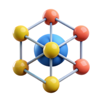 magnificent creative Abstract network nodes, geometric shapes, flat color with Scalable Design. 4K png