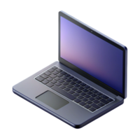 dreamy majestic Crisp edges isometric laptop with scalable design and a black screen with Scalable Design. 8K png