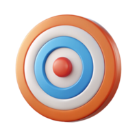 joyful dramatic Target with concentric circles. Symmetrical, clean lines, flat color with Scalable Design. perfect clarity png