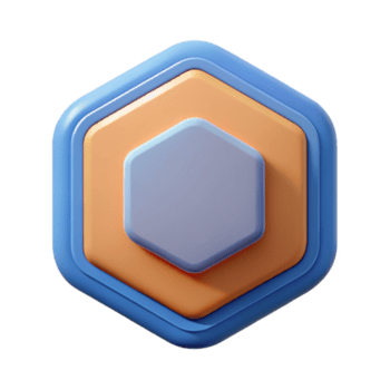 dramático costeiro octogonal crachá com uma central quadrado. plano cor, fresco arestas, peso único acidente vascular encefálico com escalável Projeto. detalhado png