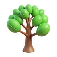 impressive exemplary Stylized tree with circular leaves. Minimal, flat color, with Scalable Design. png