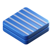 elegant intense abstract Minimal, parallel lines pattern. Blue flat color, crisp edges. with Scalable Design. 4K png