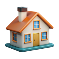 elegant romantic industrial House with a chimney and square windows. Clean lines, crisp edges, with Scalable Design. exclusive png