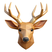 celebrated traditional Minimal geometric deer head with antlers. Clean lines, flat color, crisp edges with Scalable Design. gallery standard png