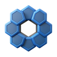 exceptional minimalist A series of connected, sharp-edged hexagons. Clean lines, with Scalable Design. 4K png