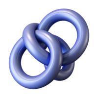 majestic coastal Interlocking circles forming a chain link. Clean lines, with Scalable Design. precision png