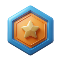 majestic celebrated Hexagonal badge with a six-pointed star. Clean lines, scalable, symmetrical with Scalable Design. png