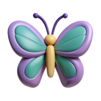 negrito esplêndido borboleta com simétrico asas. plano cor, fresco arestas, com escalável Projeto. original png
