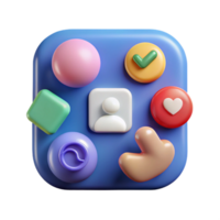 dreamy alluring Icon set for social media, minimal design, single-weight stroke with Scalable Design. gallery standard png