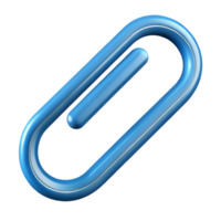 iconic geometric Paperclip with a looped shape. Crisp edges, flat color, with Scalable Design. refined png