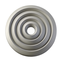 inspired geometric Concentric circles in shades of gray. Flat color, scalable, clean lines with Scalable Design. gallery standard png